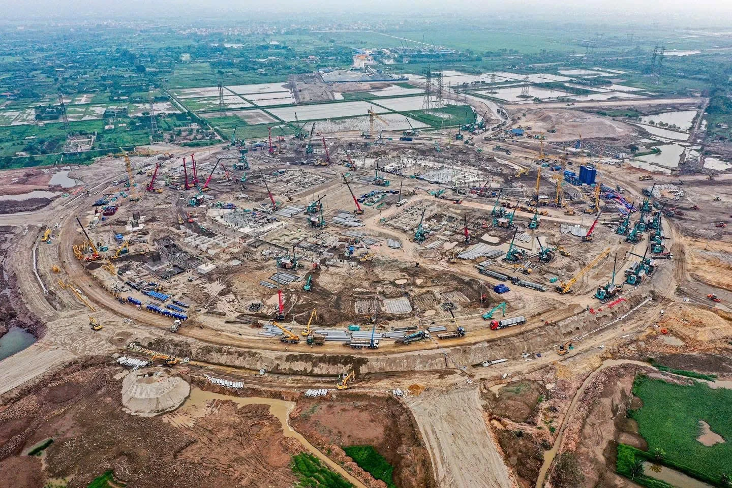 “Đại công trường” 9.170 ha thi công ngày đêm để bảo đảm tiến độ.